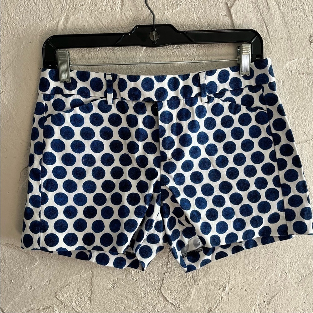 GAP White & Blue Polka Dot Shorts Size 0